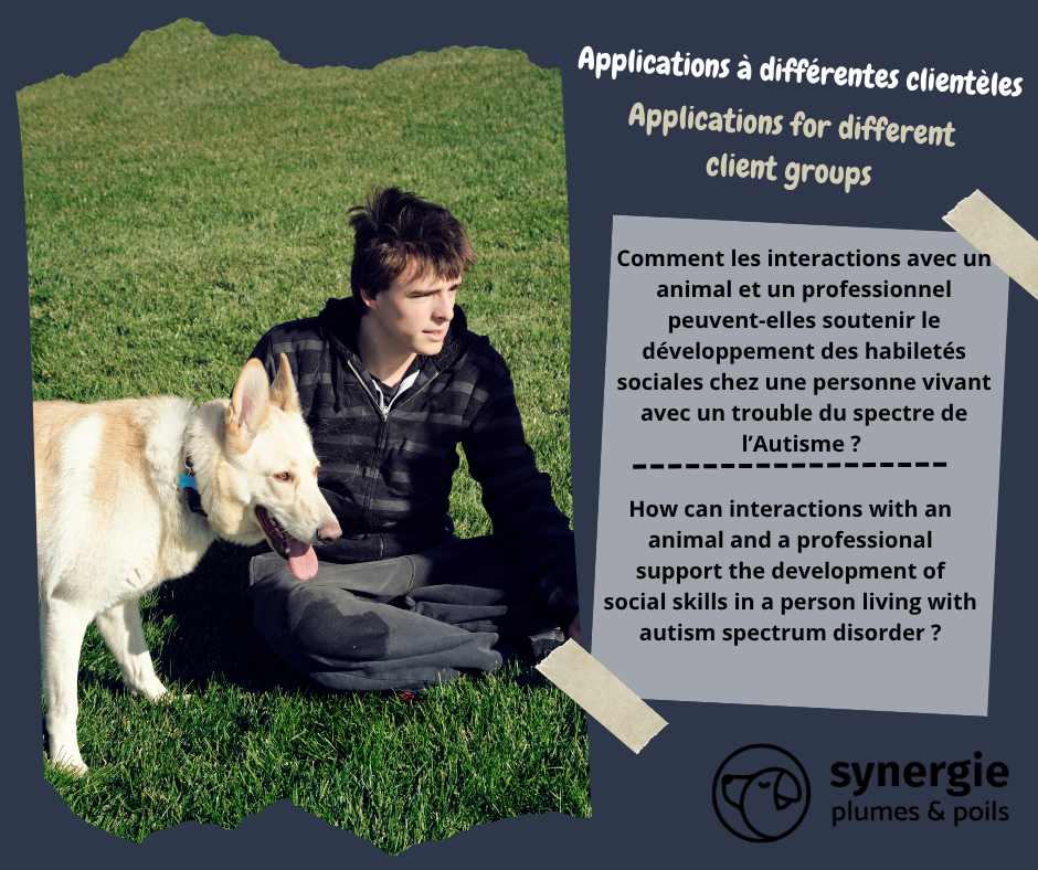 Comment les interactions avec un animal et un professionnel peuvent-elles soutenir le développement des habiletés sociales chez une personne vivant avec un trouble du spectre de l’Autisme ?