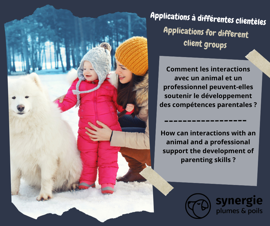 Comment les interactions avec un animal et un professionnel peuvent-elles soutenir le développement des compétences parentales ?