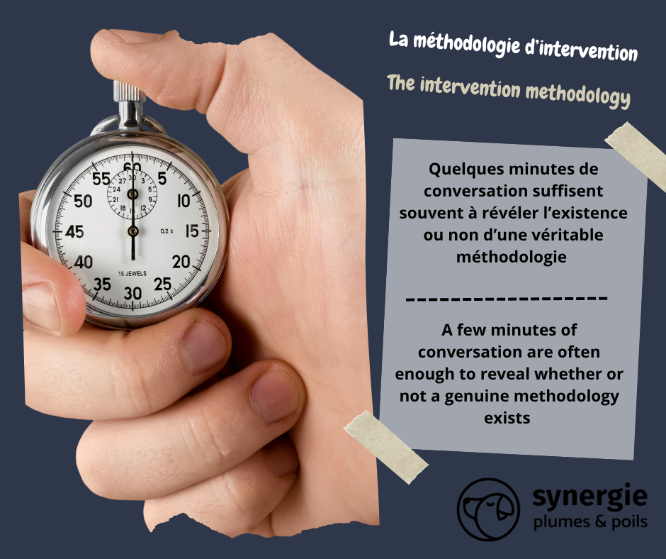 Quelques minutes de conversation suffisent souvent à révéler l’existence ou non d’une véritable méthodologie