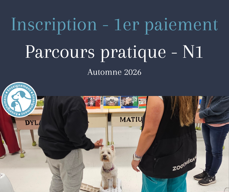 Inscription - 1er paiement - Parcours N1 - Automne 2026
